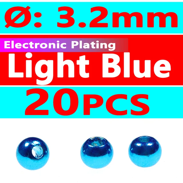 20pcs light blue 3.2