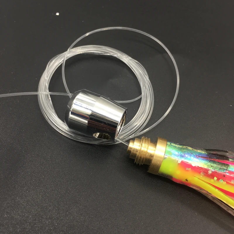 Señuelo de Pesca de Mar Profundo, cebo de pulpo, calamar, falda, juego grande, Marlin, atún, curricán, 2 unidades x 12cm - imagen 4