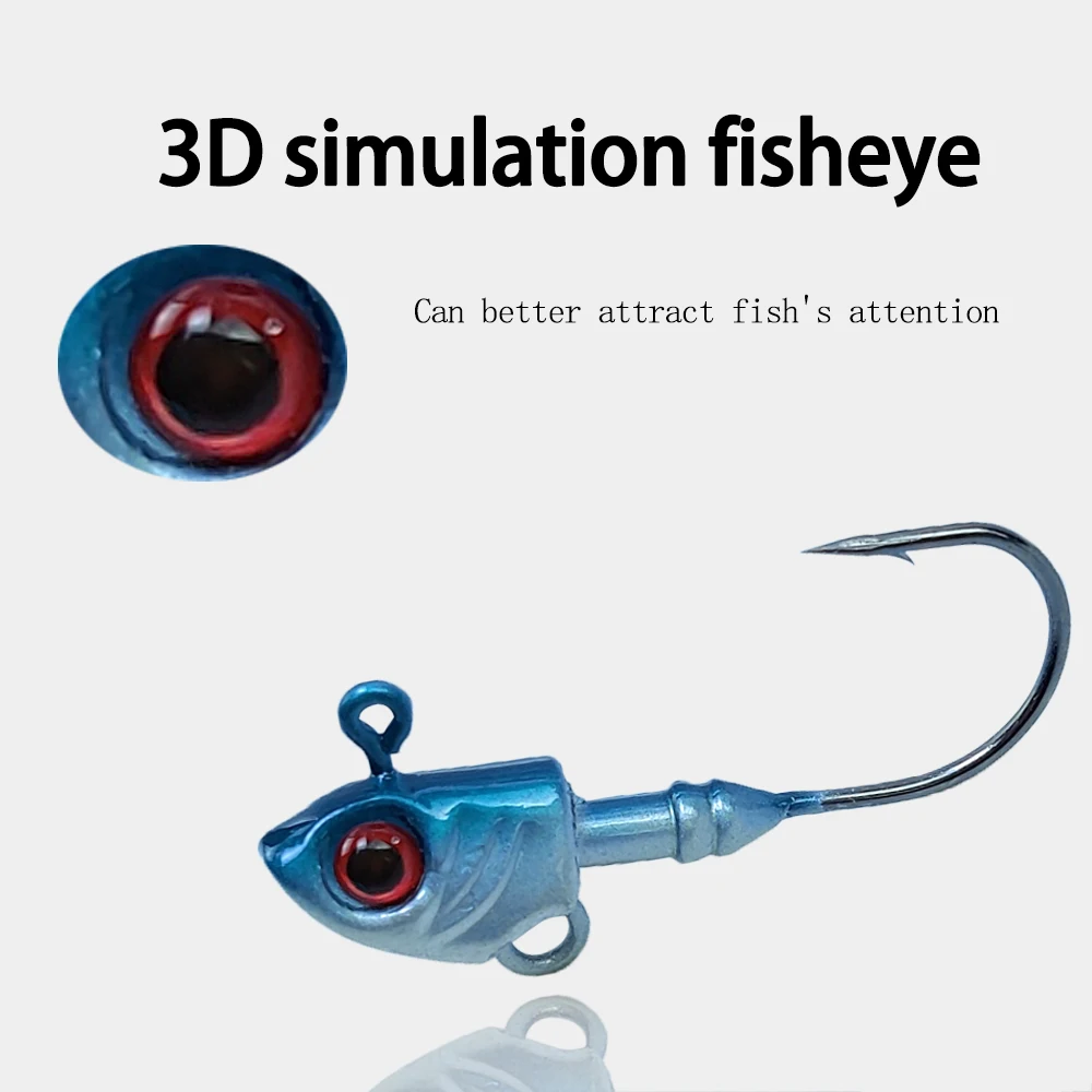 ZURYP-anzuelo de plomo para pesca, 1 piezas, 10g, 15g, 20g, 31g, con púas, señuelo suave, Jigging, gusano, sábalo, herramientas de aparejos de pesca compuestos - imagen 2