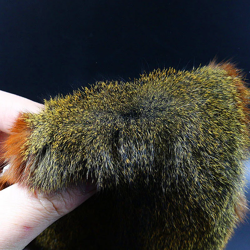 Royal Sissi-pelo corto y peludo de piel, conjunto de pelos y pieles de ardilla, Castor y muskrat, pelo corporal con pelos protectores - imagen 4