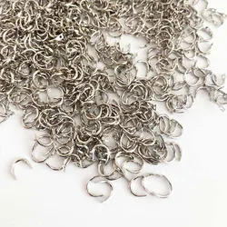 Giratorio Swivel de plata con anillo en U para cebos pesca