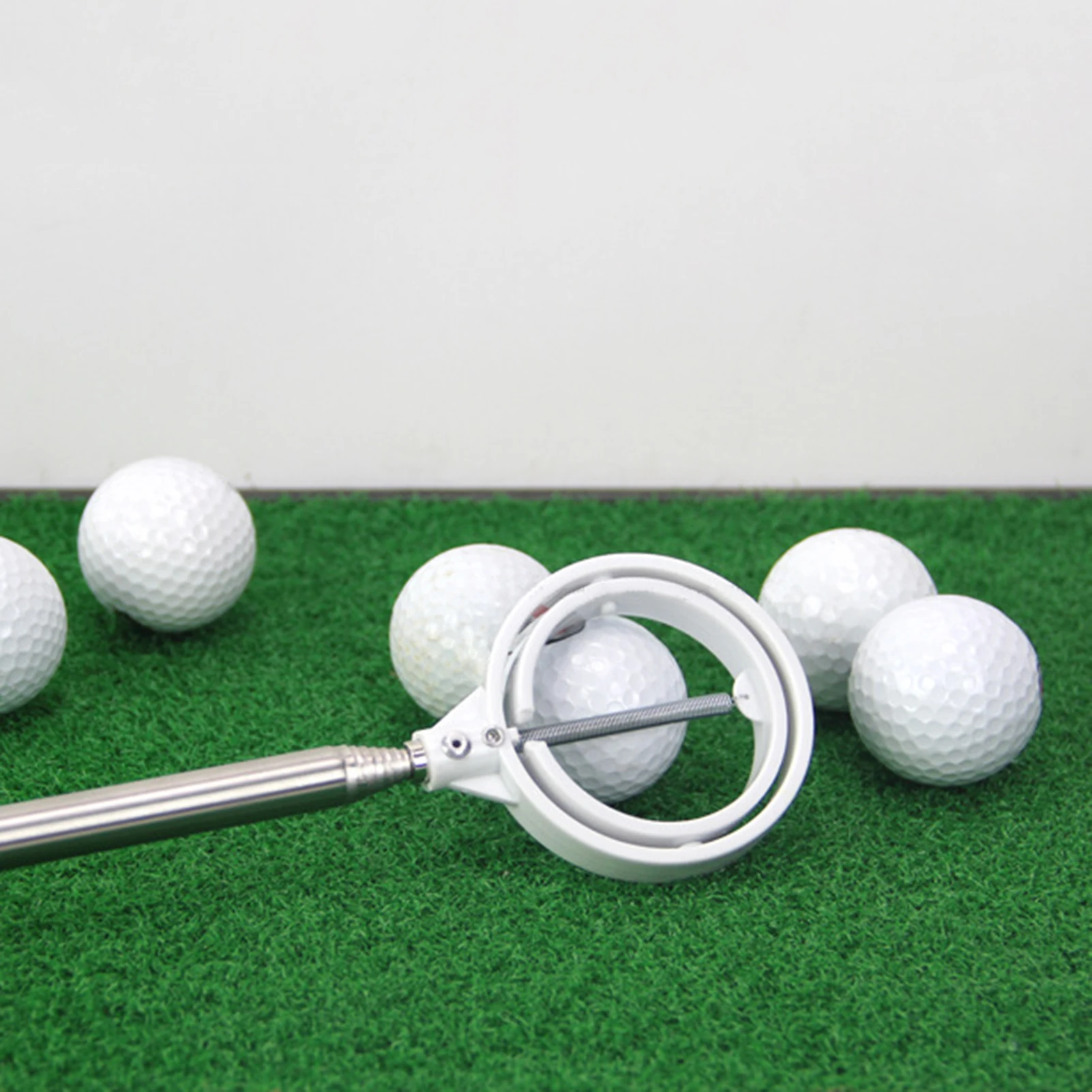 Recogedor de bolas de Golf telescópico de acero inoxidable Retriever retractado - imagen 2