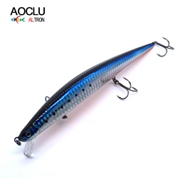 AOCLU-Señuelo de pesca de cebo duro de fundición larga, Jerkbait Wobblers Big Minnow Tackle, sistema de transferencia de peso, 17,5 cm, 28,6g de profundidad 0,5 M