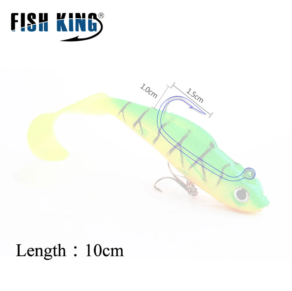 Fishking señuelo blando 3D con anzuelo apilable – vinilo spinning - imagen 5