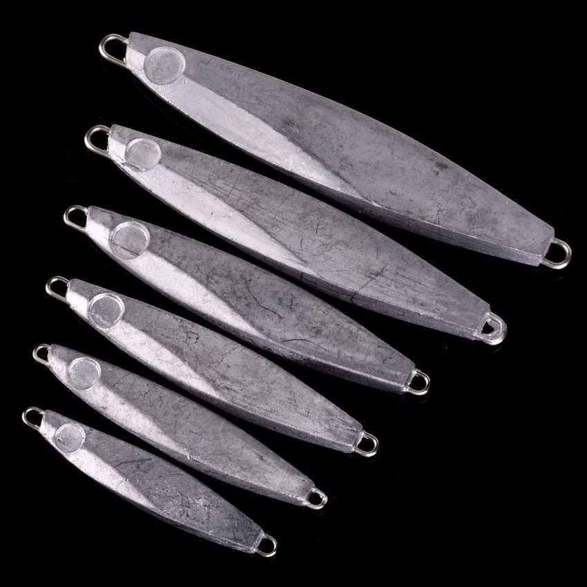 Señuelo transparente de Metal sin pintar, plantilla de arrastre de 7-40g, señuelo de lubina de mar fundida, cebo Artificial, aparejos de pesca DIY, 1 unidad - imagen 5