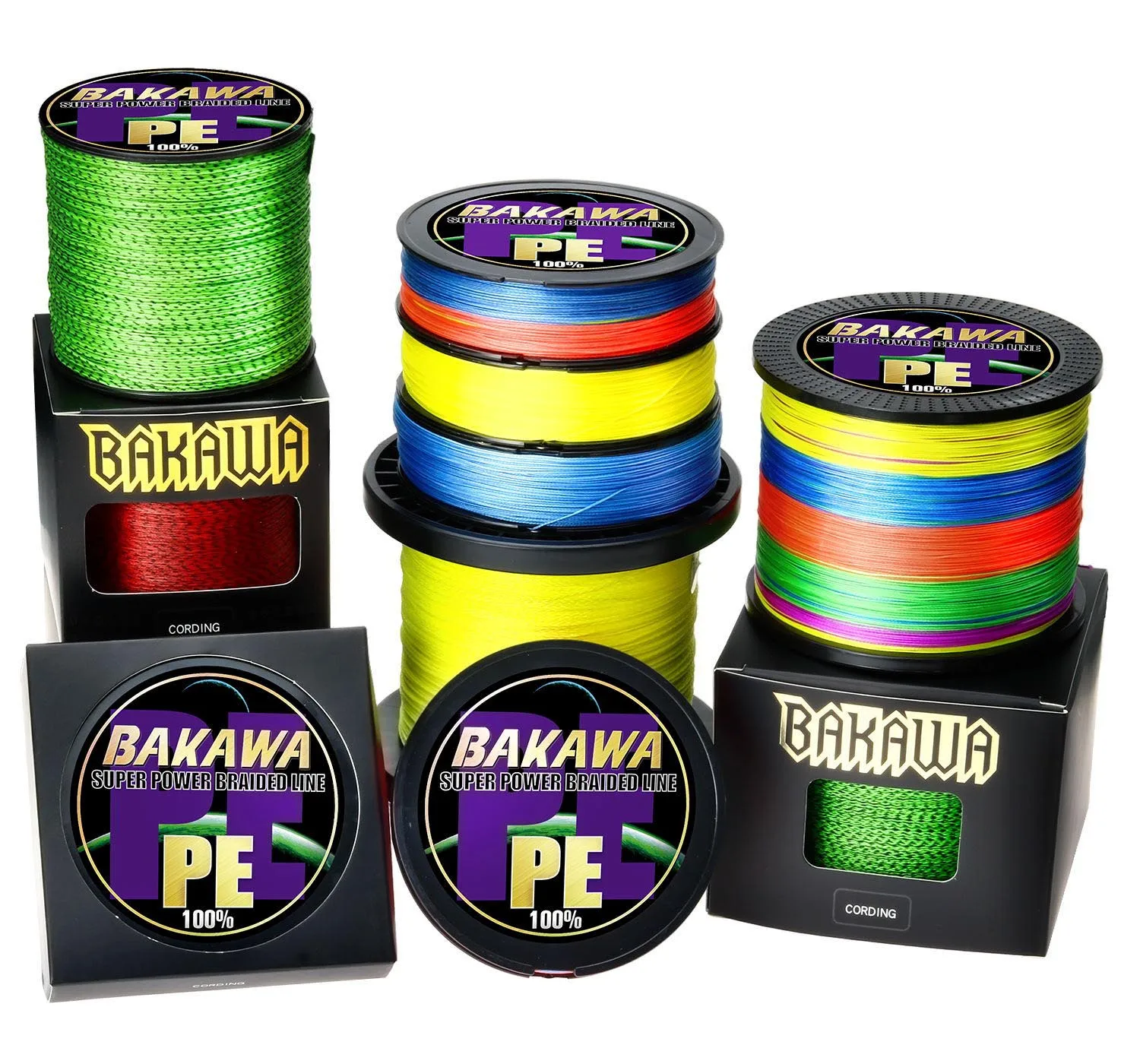 BAKAWA Brand 8 Strand Speckle PE Braided Fishing Line 300M 500M 1000M 150M 100M 20-100LB Multifilament  For Carp Wire - imagen 3