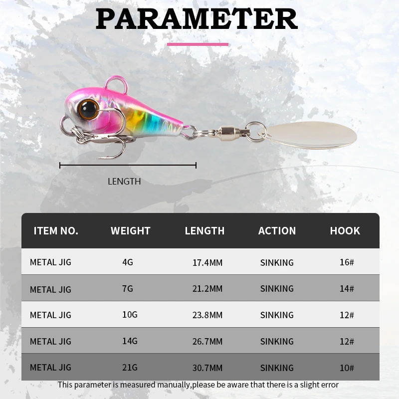 MAGIC WORKS Tail Spinner Metal Jig Blade Spoon, señuelo de pesca, fundición, orilla, Jigging, Lucio, cebo Artificial, aparejos de pesca - imagen 2