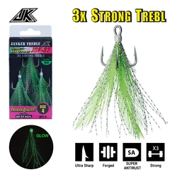 JK-pluma de JSF-GTL de alambre de Metal, tres en uno gancho de pesca, súper antioxidante, ranura en T, potente Clip 3X, nuevo