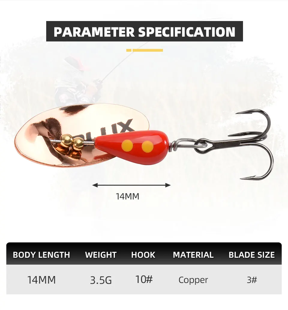 Spinner Hoja AR-S - Movimiento en agua