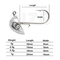 Anzuelos Jig Head JOHNCOO para trucha y lubina – Agua salada y dulce