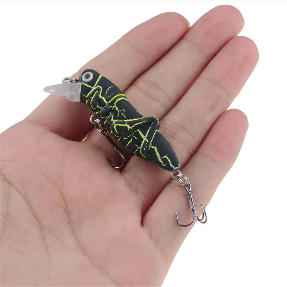 1Pcs Grasshopper Baits Fishing Lures 5.5cm 3.5g Flying Bionic Insects Artificial Wobbler Hard Fake Bait Bass Carp Peche Tackle - imagen 2