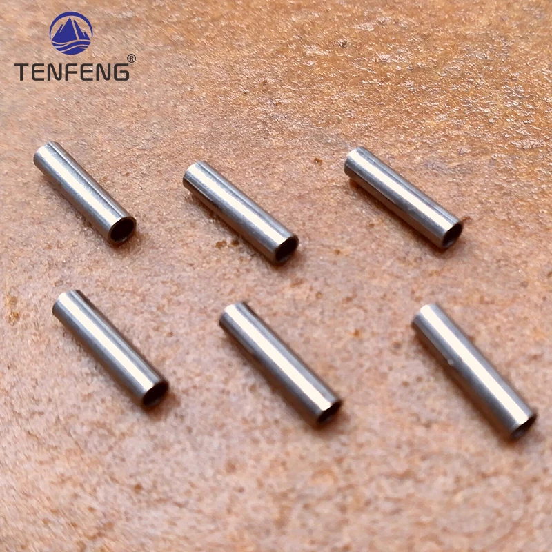 2000-8000 Uds. Línea de Pesca de mar fijación de mangas individuales tubo de latón y cobre abrazadera de alambre de acero giratoria accesorios de tubos de Pesca - imagen 2