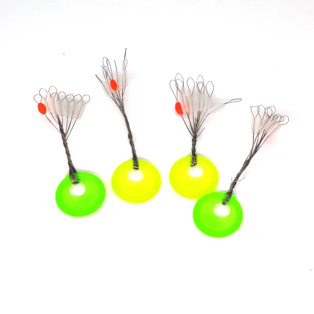 MNFT-tope de pesca cilíndrico flotador, tapón de goma transparente, Conector de frijol espacial, accesorios de línea de pesca, 100/800 piezas - imagen 4