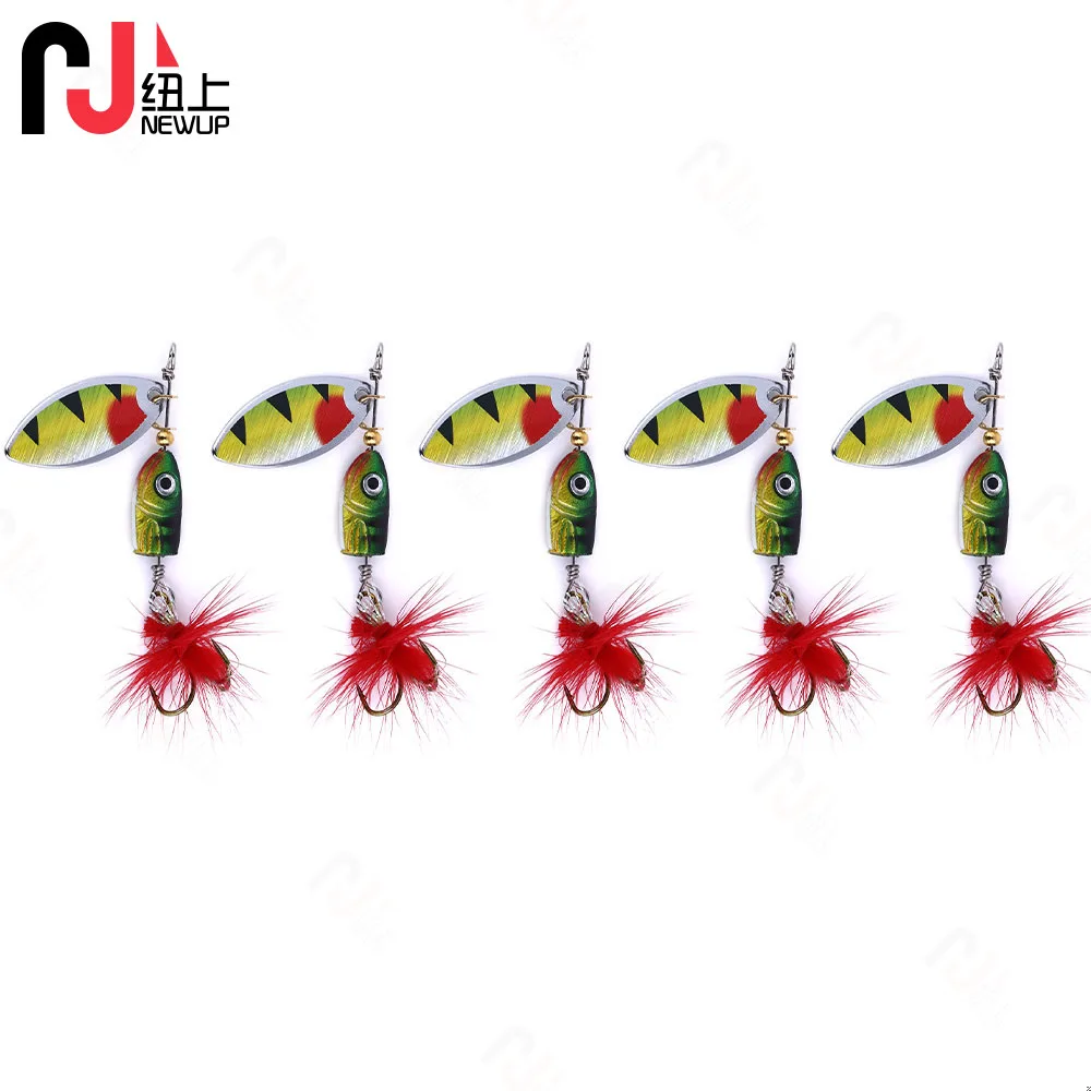 Señuelo de Metal para pesca, cebo Artificial Wobbler con lentejuelas de 7g y 4,5 cm, anzuelos agudos fuertes, 1 Uds. - imagen 3