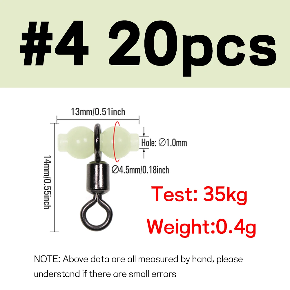 20pcs  size 4