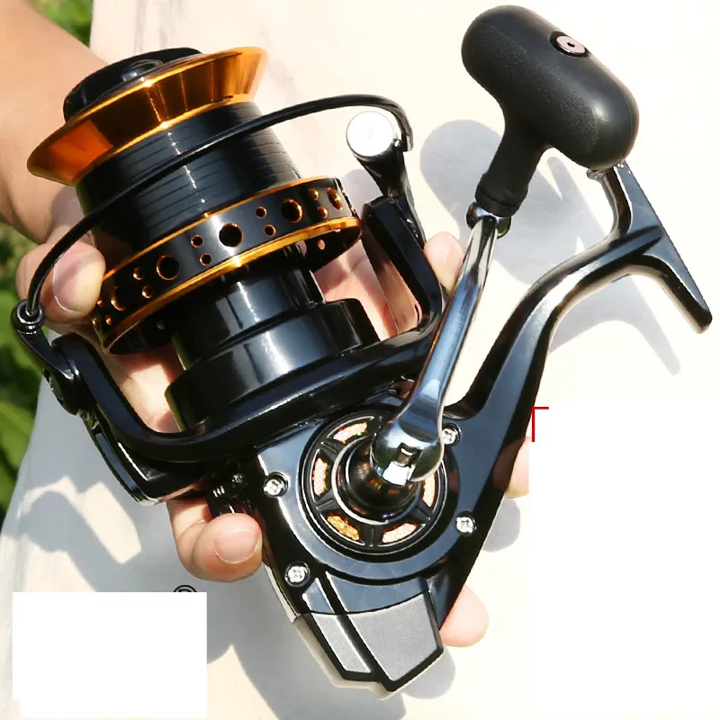 Carrete de Pesca giratorio, 8000S, 9000S10000S, 12000S, 13 1BB, 4,0: 1, carpas de agua salada, Ruedas de fundición larga, rueda de arrastre - imagen 2