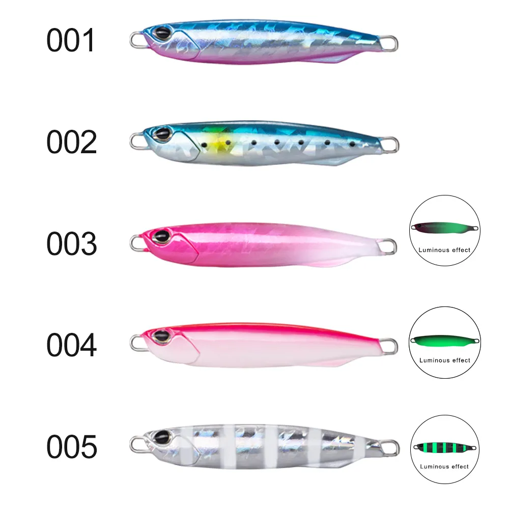 Hunthouse-Jigging de Metal de arrastre lento, anzuelos de pesca giratorios fundidos, cuchara fundida, 20G, 40G, 60G, Plomo Fundido de peso pesado - imagen 5