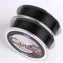 Sedal fluorocarbono negro resistente al desgaste carpa agua salada