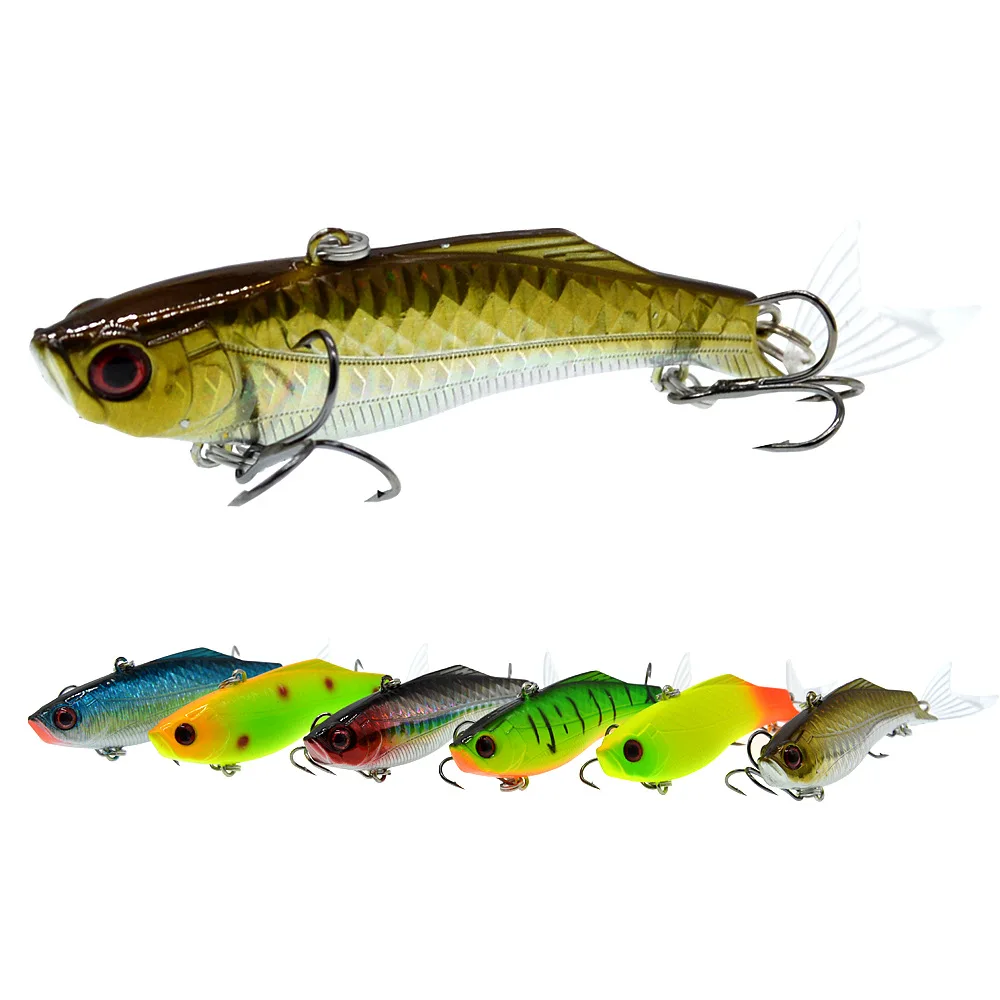 Señuelo de pesca vib, cebo duro de cola transparente de 23g, cebos artificiales con vibración, aparejos de pesca transparentes, novedad - imagen 2