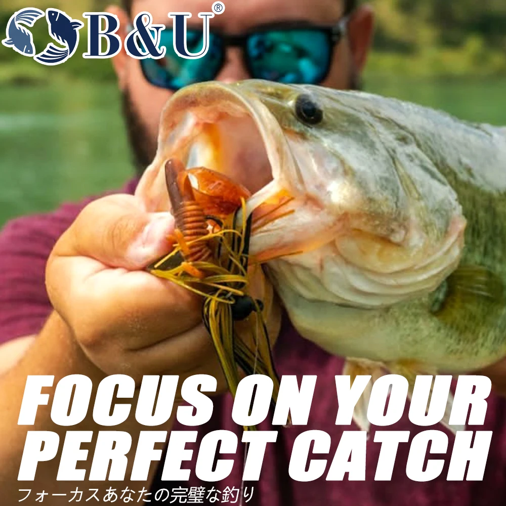 B & U 50mm Craws pesca suave señuelo cebos trucha lubina señuelo silicona Swimbait Jigging Wobblers para Lucio cebo de goma Artificial - imagen 3