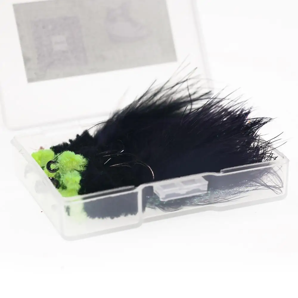 Wifreo-cebos de pesca con mosca de sanguijuela, cebos de pesca de trucha, Flashabou, 10 Uds. - imagen 5