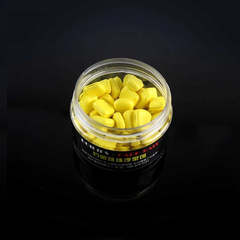 Bimoo-cebos de espuma artificiales para pesca de carpa, accesorio para el pelo, 50 unidades por botella - imagen 4