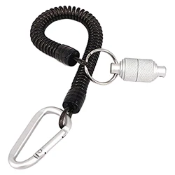 Soporte red liberación magnética pesca con mosca – Cable acero
