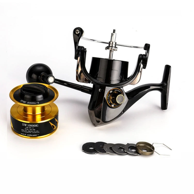 MADMOUSE-carrete de pesca giratorio Saltiga SW4000XG SW6000HG SW10000HG, 11 + 1 rodamientos, DragPower, 35kg - imagen 4