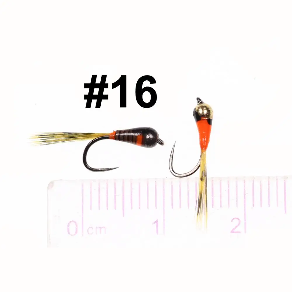Bimoo, 6 uds., plantilla de hundimiento rápido de latón, cabeza de cuentas, Ninfa Perdigon sin Bar, fregadero rápido, Ninfa húmeda, mosca, trucha, Grayling, pesca de trucha de Brook - imagen 2