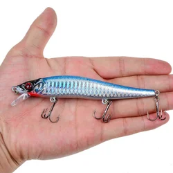 Señuelos de Pesca de pececillos, cebos duros Wobbler, Crankbaits, ABS Artificial, aparejos de pesca de Lucio, 11,5 cm, 14,5g, 1 ud.