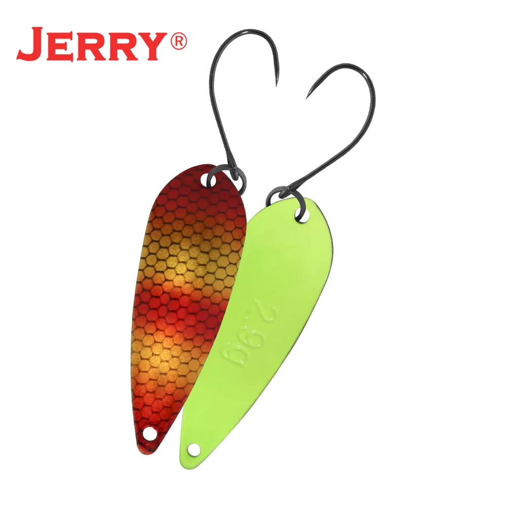 Jerry ARIES Cucharas de trucha ligeras Área Colores UV Pesca giratoria Brillos Adornos Señuelos Spinner Bait - imagen 5
