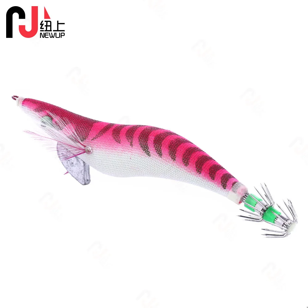 1 Uds en caja 13,5 CM 19,8G plantilla de calamar luminosa pesca madera camarones señuelo calamar sepia plantillas señuelos Spinnerbait cebos de pesca