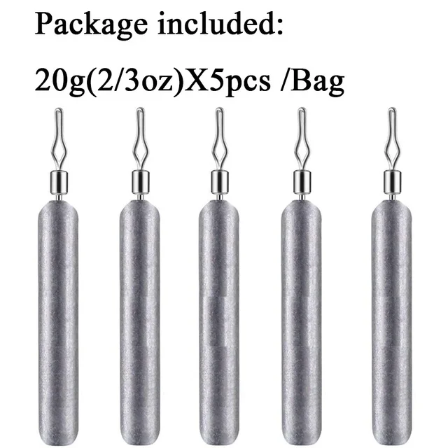 5pcs 20g sinkers