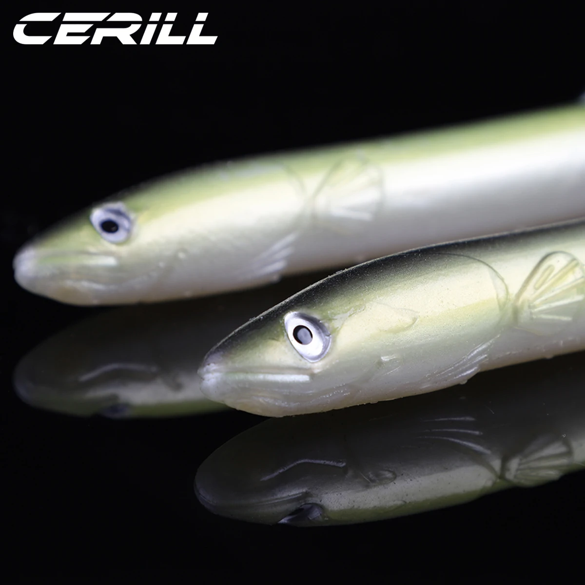 Ceril-cebo de Anguila suave de 30cm 58g, Señuelos de Pesca artificiales, Señuelos de Pesca, Jigging, silicona, Lucio, pececillo, Swimbait, aparejos de pesca de aguja de plástico - imagen 5