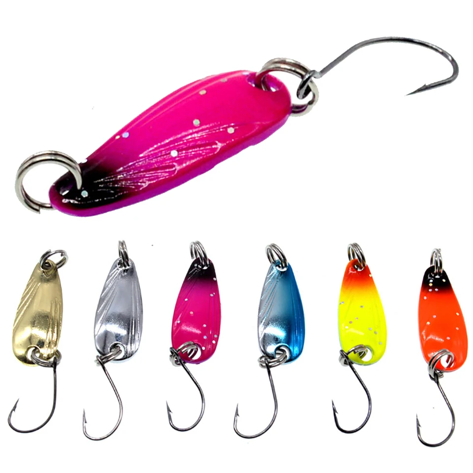 WALK FISH-señuelo de pesca de 2,5G y 28MM, cuchara de lentejuelas, señuelo giratorio de Metal, cebo duro Artificial, conjunto de pesca en hielo de invierno - imagen 3