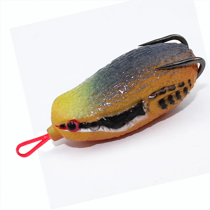 UCATCHOK-señuelo de rana grande, anzuelos triples grandes de alto carbono para juego de trueno de peces negros de agua dulce, 7,1 cm, 26g, 10 Uds.
