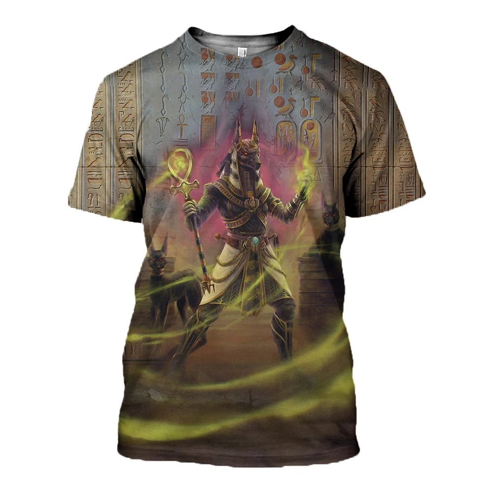 Camiseta Hipster fresca de verano para hombre, camiseta de Osiris God And Eye Of Horus con estampado 3D de Harajuku, camisetas informales Unisex TX216 - imagen 2