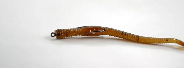 Señuelo blando de pesca, cebo de 7,5 cm, gusano Artificial, lombriz de tierra, señuelos brillantes, aparejos de Texas, lote de 15 piezas en oferta - imagen 5