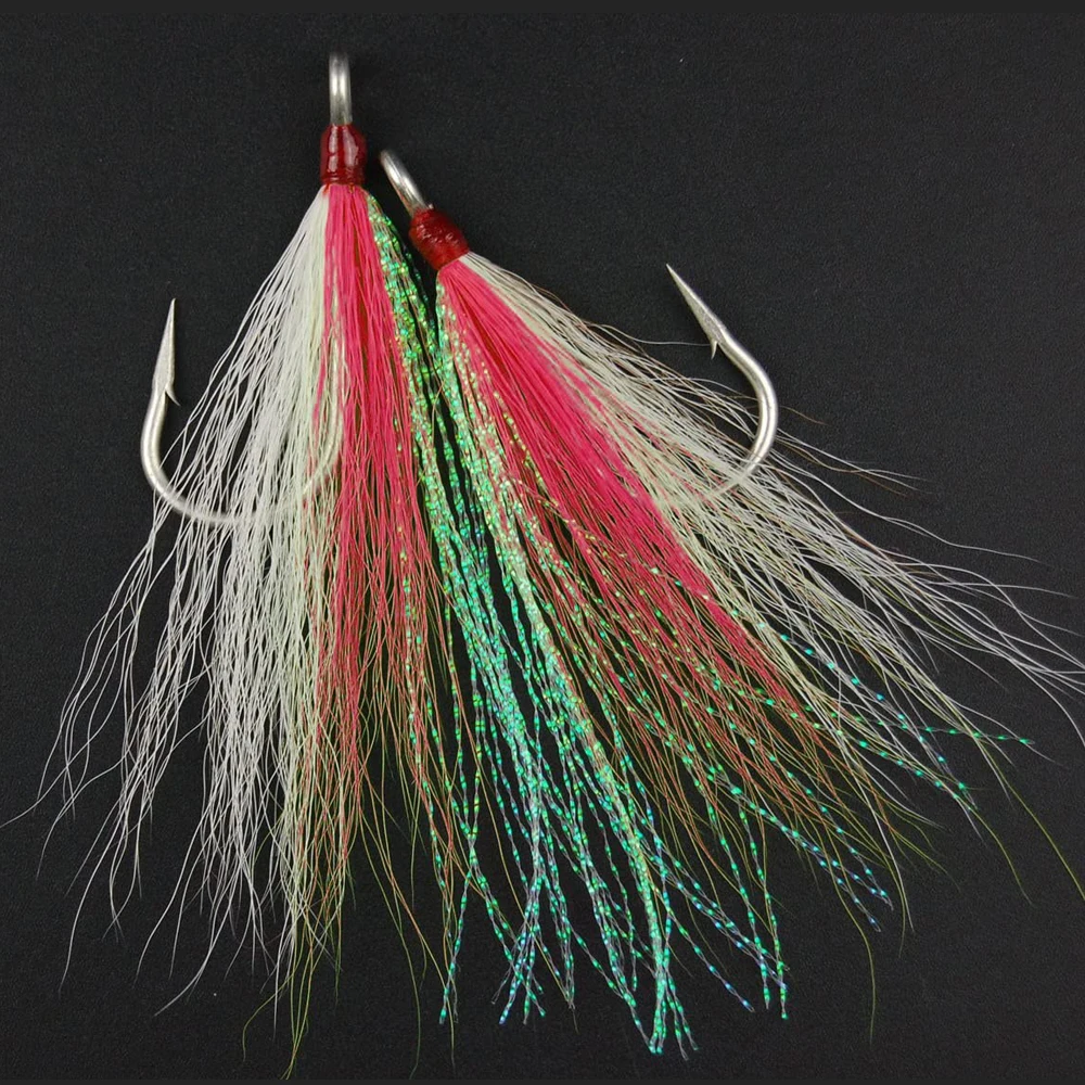 Anzuelos de pesca de cola de pez, accesorios de pesca de agua salada, 30 unidades - imagen 4