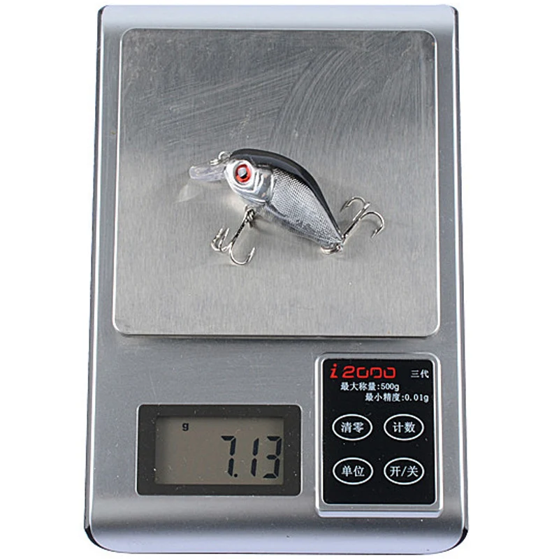 Crankbait-señuelo de Pesca de 5,5 Cm, 7,1g, Minnow duro, Wobbler, manivela gruesa, aparejos de Pesca Isca, cebo Artificial