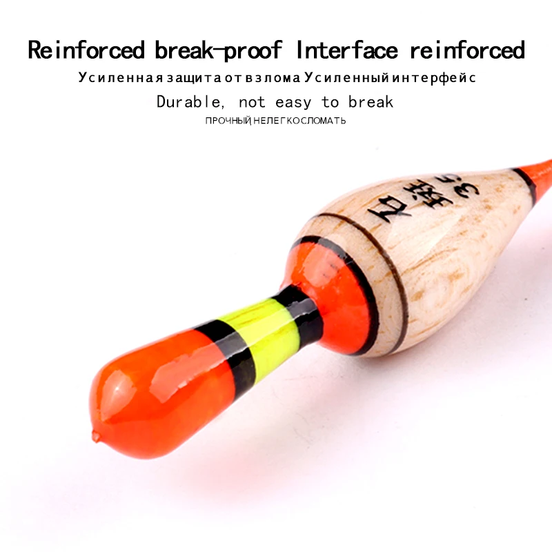 Flotadores de pesca + 3 tubos de flotación + 1 soporte de Boya, Boya de cola grande para pesca en hielo en el océano, Balsa Boya, herramienta Vertical para peces, 3 uds. - imagen 4