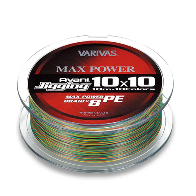 VARIVAS Max Power Ocean Jig X8 – Trenzado PE multicolor para jigging