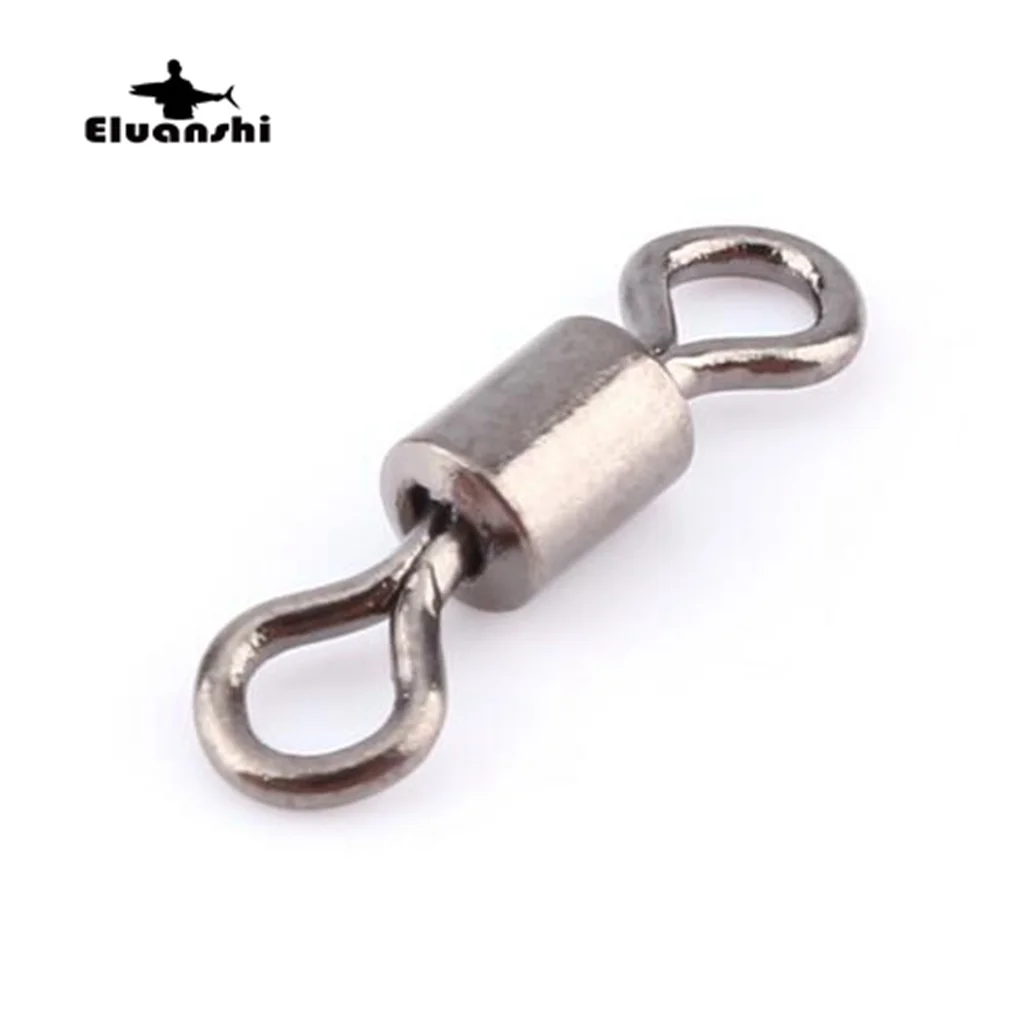Conector giratorio de acero inoxidable de 100 piezas, ganchos de línea Marina, herramientas y accesorios para aparejos de mosca, pesca rotativa de carpa - imagen 5