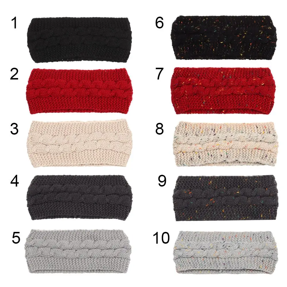 Diademas anchas para mujer y niña, turbante, banda para el pelo, calentador de orejas, diadema tejida, 1 unidad - imagen 5