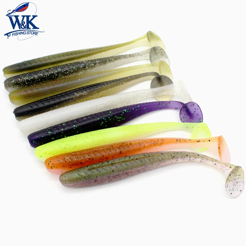 W & K Marca de Accesorios de Pesca de Agua Dulce Señuelo Suave 4.7 pulgadas 5 unids/bolsa Spiner Leurre Alimentador Walleye Caliente 2017 J1604-012 - imagen 5
