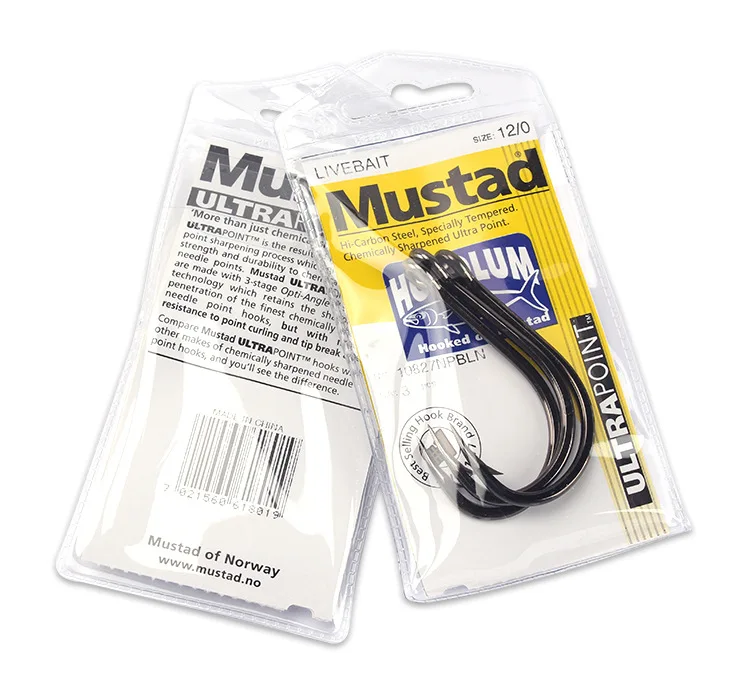Mustad Noruega Origen Anzuelo de pesca en el mar Super Power Anzuelo con capucha de gran tamaño, 1 # -12/0 # ,10827NP-BN