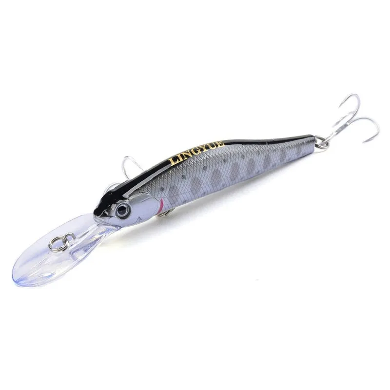 Señuelos de Pesca de pececillos, 1 piezas, 12cm, 13,4g, 10 colores, cebo duro para pesca de lubina, cebo duro Artificial, Crankbait, aparejos de pesca de carpa - imagen 4