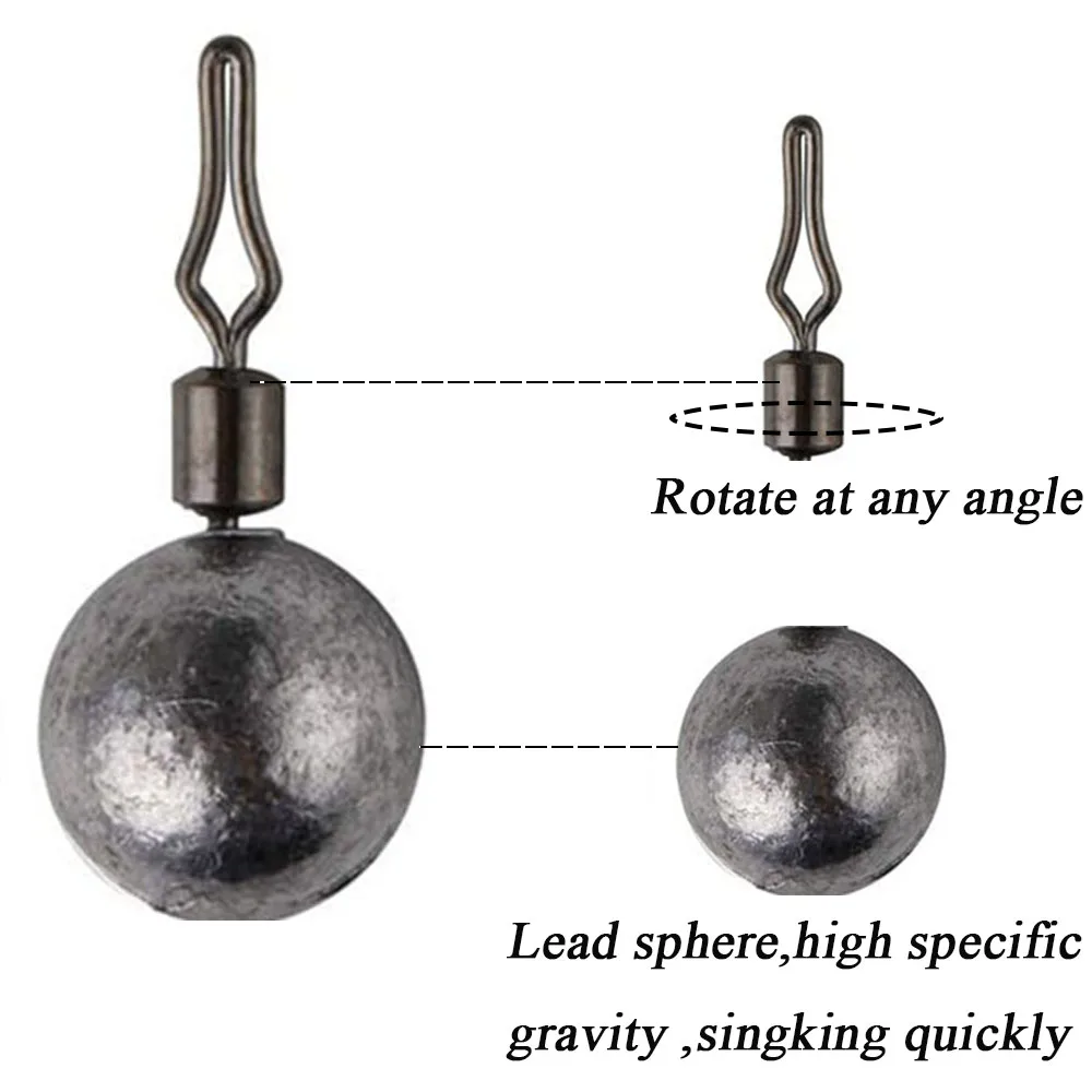 Plomo de pesca de 5 uds/10 Uds., 3,5g, 5g, 7g, 10g, 14g, 20g, peso de tiro caído, pesca en agua dulce y salada - imagen 3