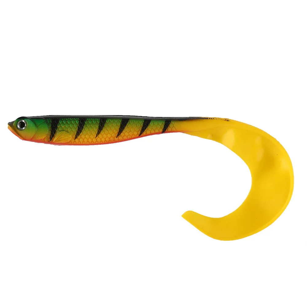 Señuelo de pesca de goma suave, cebo Artificial de silicona, Wobbler, gusano suave, 11,5 cm, 6,1g - imagen 3