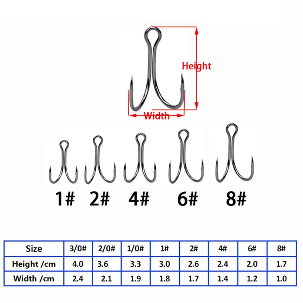 Anzuelos dobles de pesca con púas, herramienta de accesorios para carpas, señuelo de gusano suave, acero de alto carbono, 50 unids/lote por caja - imagen 2